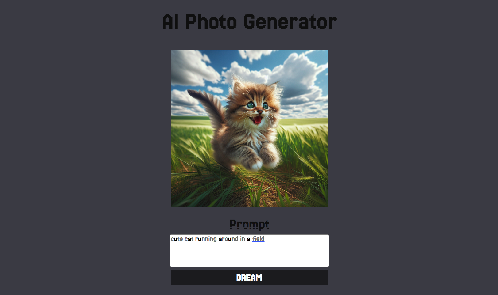 picture of AI Photo Generator Webapp